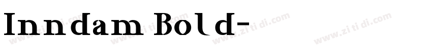 Inndam Bold字体转换